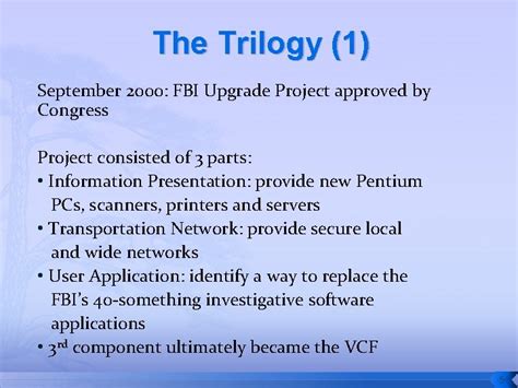 The Fbi Trilogy Project