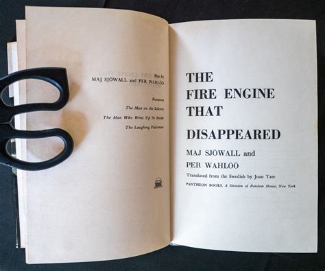 The Fire Engine That Disappeared A Martin Beck Novel