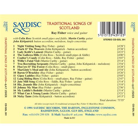the first dated scottish folk songs
