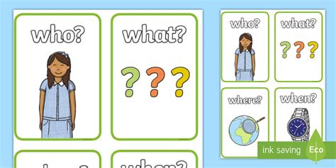 The Five Ws Word Cards Teacher Made Twinkl Kindergarten 5 W S Worksheet - Kindergarten 5 W's Worksheet