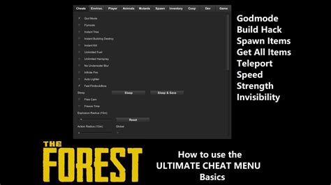The Forest Cheats