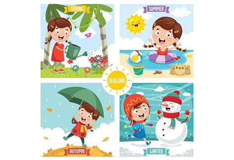The Four Seasons For Kids Learn About The Season Chart For Kids - Season Chart For Kids