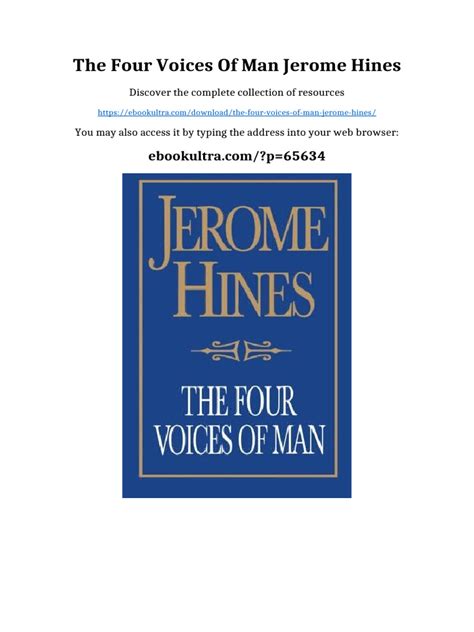 the four voices of man
