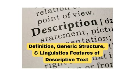 The Generic Structure Of The Text Is