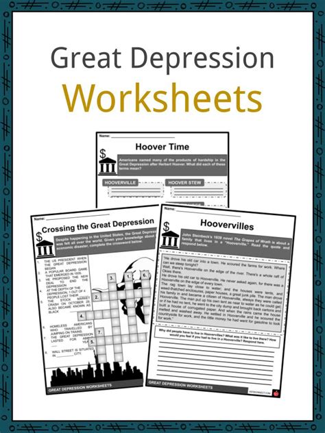 The Great Depression Worksheets Easy Teacher Worksheets The Great Depression Worksheet - The Great Depression Worksheet