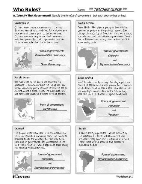 The Great State Answer Key