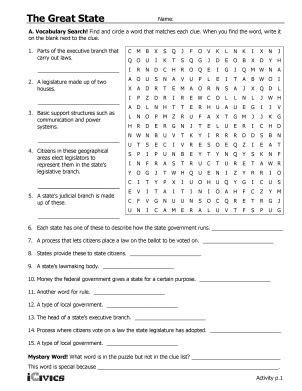 The Great State Lesson Plan What Do State State And Local Government Worksheet - State And Local Government Worksheet