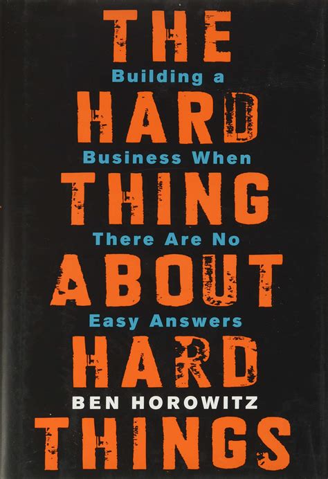The Hard Thing About Things Building A Pdf Download