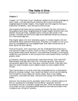The Hate U Give Chapter 1