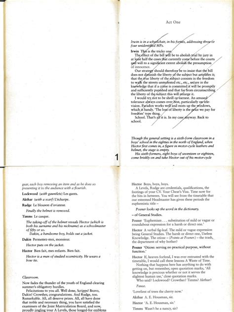 The History Boys Script