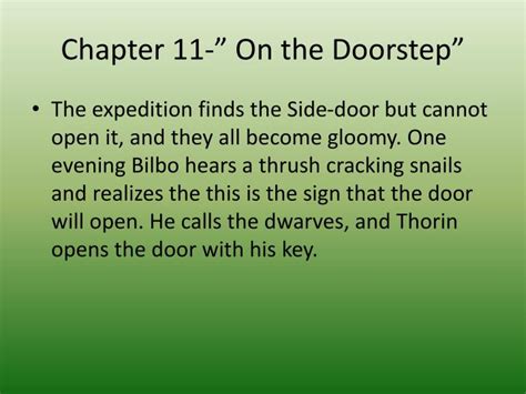 The Hobbit Summary Chapter 11