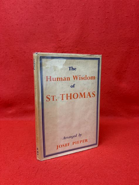 the human wisdom of st thomas a breviary of philos