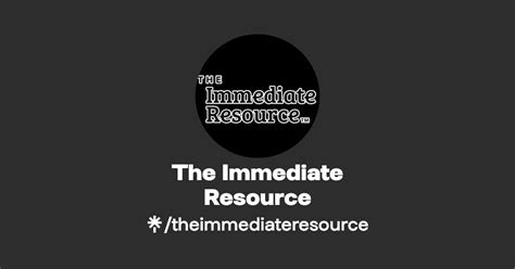 The Immediate Resource