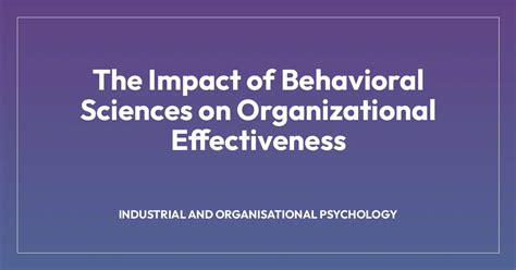 The Impact Of Behavioral Sciences On Criminal Law