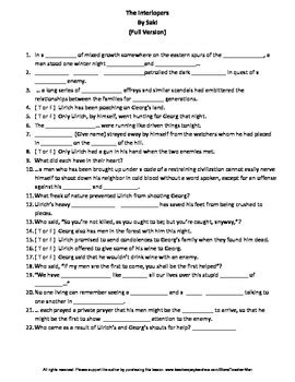 The Interlopers Worksheet Answers   Connectivity Softsilo - The Interlopers Worksheet Answers