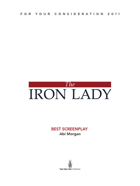 the iron lady script pdf