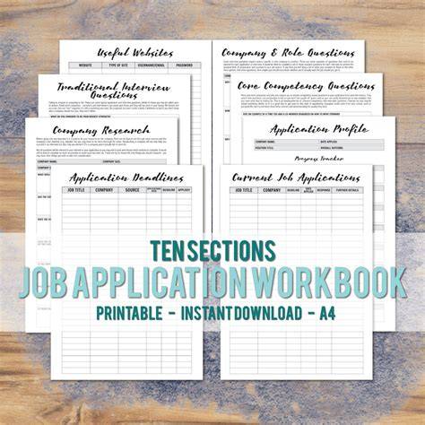 The Job Application Workbook: Volume 1 ( H O P E4 Families)