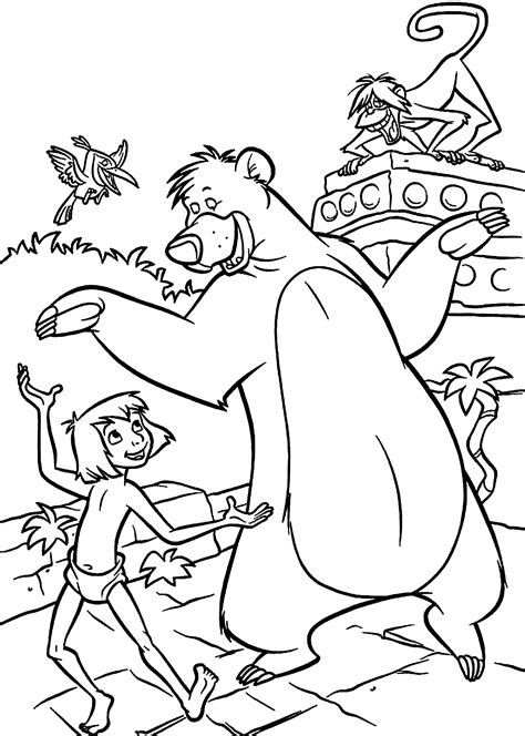 The Jungle Book A Colouring Book Coloring Queen Jungle Theme Coloring Pages - Jungle Theme Coloring Pages