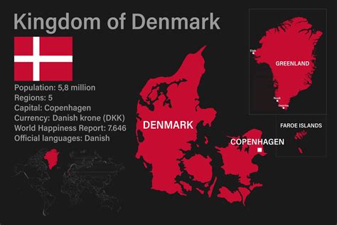 The Kingdom Of Denmark Map