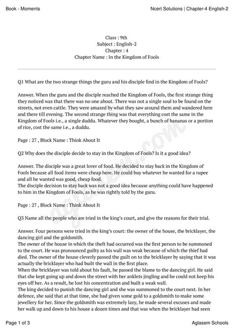 The Kingdom Of Fools