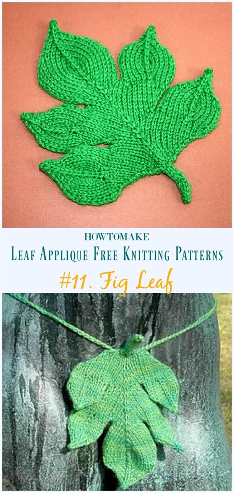 the knitted leaf hand knitting stitch designs and