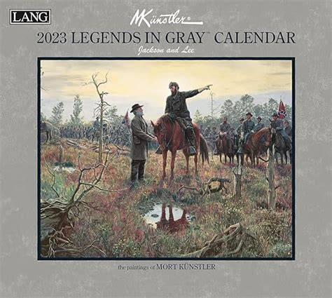 the lang legends in gray calendar