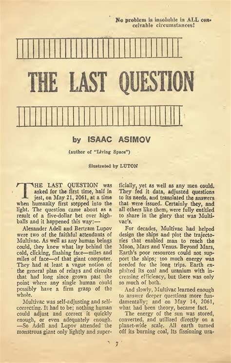 The Last Question