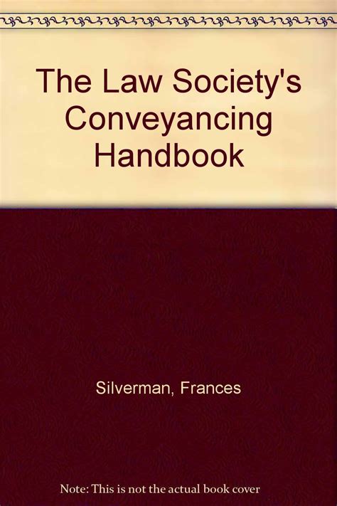 the law societys conveyancing handbook 1999