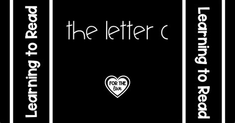 The Letter C The Productive Teacher Learning The Letter C - Learning The Letter C
