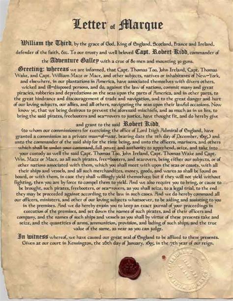 The Letter Of Marque