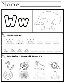 The Letter W Worksheet K5 Learning Letter W Worksheets For Kindergarten - Letter W Worksheets For Kindergarten