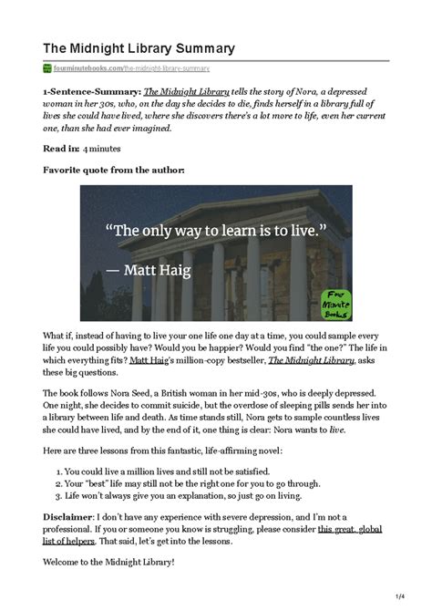 The Library Summary