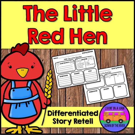 The Little Red Hen Retell Literacy Center Activity Kindergarten Retelling - Kindergarten Retelling