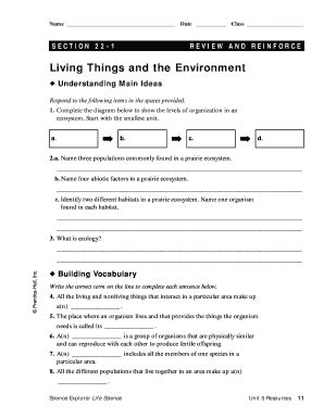 The Living Environment Answer Key