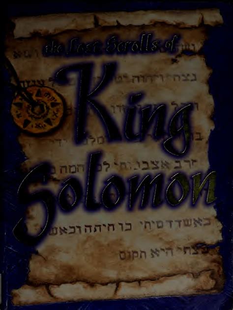 The Lost Scrolls Of King Solomon