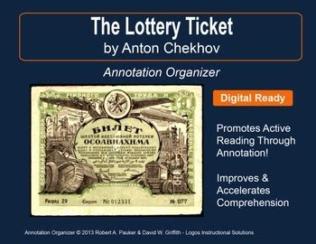 The Lottery Ticket Anton Teaching Resources Teachers Pay The Lottery Ticket Worksheet Answer Key - The Lottery Ticket Worksheet Answer Key