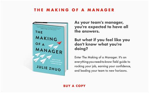 The Making Of A Manager