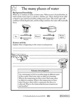 The Many Phases Of Water 5th Grade Science Water Cycle Worksheets 5th Grade - Water Cycle Worksheets 5th Grade