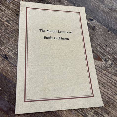 the master letters of emily dickinson