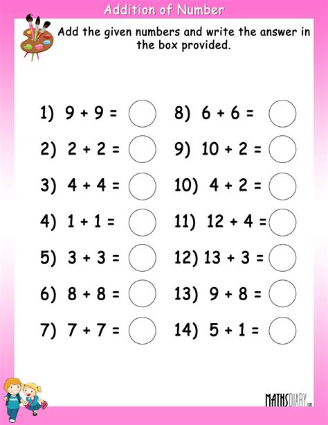 The Math Worksheet Site Com Addition 5 Minute 5 Minute Addition Drill - 5 Minute Addition Drill