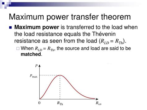 The Maximum Power Transfer Theorem Is Used In