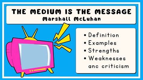 The Medium Message