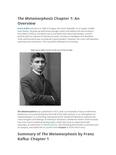 The Metamorphosis Chapter 1 Summary