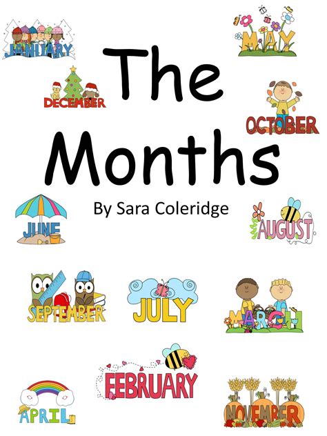 The Months By Sara Coleridge Famous Poems Famous Months Of The Year Poem Printable - Months Of The Year Poem Printable