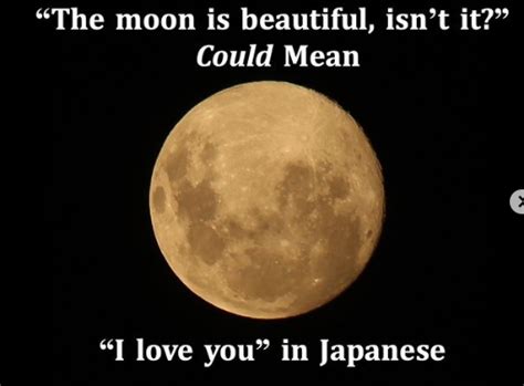 the moon is beautiful isnt it artinya