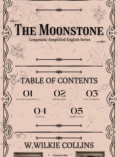 The Moonstone Plot Summary