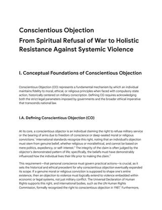 The New Conscientious Objection From Sacred To Secular Resistance
