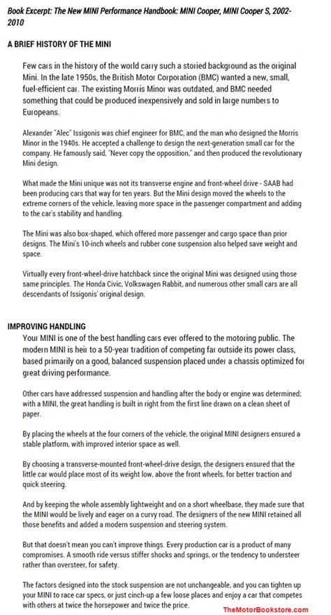 The New Mini Performance Handbook