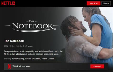 The Notebook Netflix