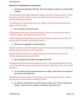 The Odyssey Activity Creative Writing Epic Poem Assessment Odyssey Vocabulary Worksheet - Odyssey Vocabulary Worksheet